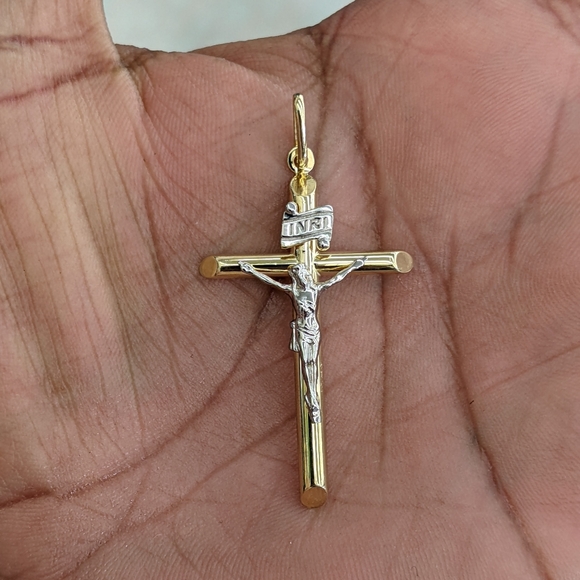 14kt Real Gold Cross Pendant